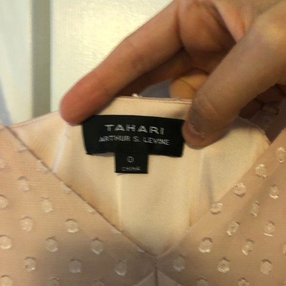 Blush Pink Tahari midi dress - Picture 3 of 4